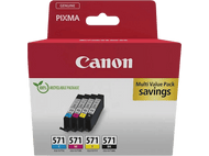 CANON Multipack CLI-571 Noir-Cyan-Magenta-Jaune (0386C009)