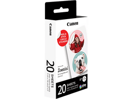 CANON Pack 20 feuilles d'autocollants ronds prédécoupés 33 mm ZINK (4967C003AA)