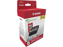 Charger l&#39;image dans la galerie, Boîte d&#39;encre d&#39;imprimante Canon, rouge et blanche. Contient des cartouches d&#39;encre noire, cyan, magenta et jaune.
