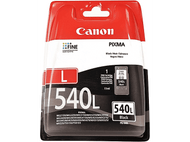 Paquet de cartouche d'encre Canon PIXMA 540L. L'encre noire est dans la cartouche.