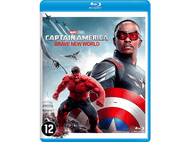 Jaquette Blu-ray de Captain America: Brave New World. Avec Captain America, Red Hulk et des avions. Le Capitole est en arrière-plan.