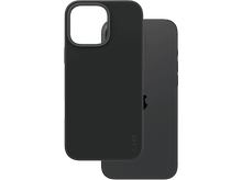 Charger l&#39;image dans la galerie, Un étui de téléphone noir à côté d&#39;un téléphone noir. L&#39;étui a une découpe pour l&#39;appareil photo.
