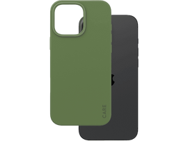 Coque de téléphone verte avec le mot 