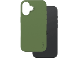 Coque de téléphone verte avec un téléphone noir à l