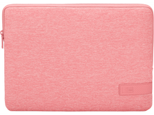 Charger l&#39;image dans la galerie, Housse d&#39;ordinateur portable rose avec le logo Case Logic rose. Fond blanc.
