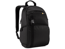 Charger l&#39;image dans la galerie, Sac à dos Case noir avec une poignée, une boucle et des bretelles en maille.
