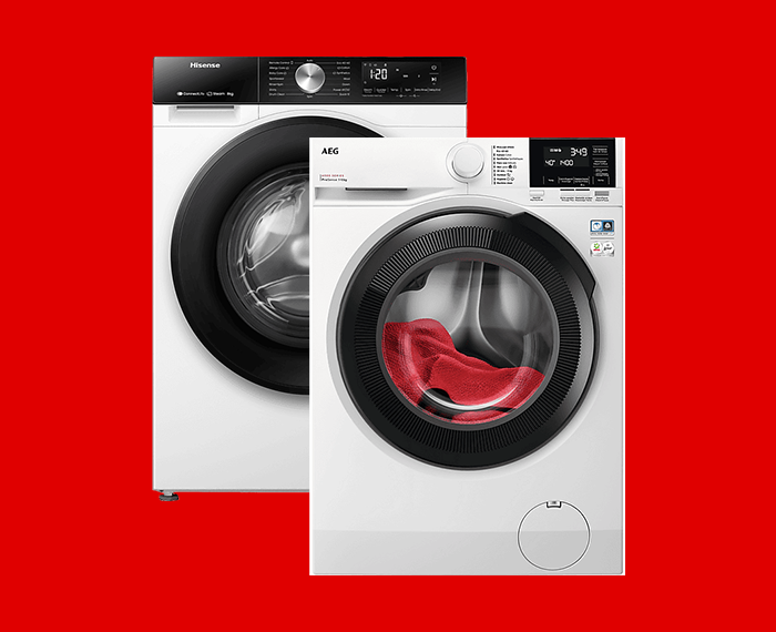 présentation de deux laves-linge