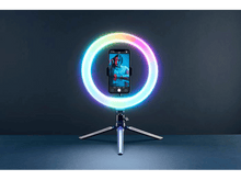 Charger l&#39;image dans la galerie, CELLULARLINE Anneau lumineux 10 pouces Selfie Ring (SELFIERINGCOLORK)
