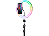 CELLULARLINE Anneau lumineux 10" Selfie Ring Pro LED RVB (SELFIERINGPROMULTK)