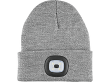 Charger l&#39;image dans la galerie, CELLULARLINE Bonnet avec lampe frontale Gris (LEDLIGHTCAPWINTERD)
