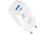 CELLULARLINE Chargeur multiport Travel 65 W Blanc (ACHUSBC2PD65WSMLW)