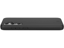 Charger l&#39;image dans la galerie, Coque de téléphone noire avec découpes pour caméra. La coque est à plat.
