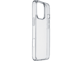 Coque de téléphone transparente. La coque est transparente avec des découpes pour l