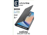 CELLULARLINE Cover Galaxy A35 Book Noir (BOOK3GALA35K) Coque smartphone voor Samsung Galaxy A35 Noir