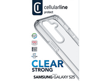 Charger l&#39;image dans la galerie, Coque transparente pour Samsung Galaxy S25 avec texte : Clear, Strong.
