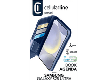 Charger l&#39;image dans la galerie, Coque de téléphone bleue avec emplacements pour cartes de crédit, le texte indique BOOK AGENDA.
