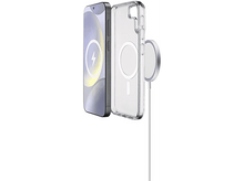 Charger l&#39;image dans la galerie, Un téléphone, une coque transparente et un disque de chargement, le tout sur fond blanc.
