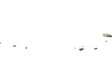 Charger l&#39;image dans la galerie, Smartphone sur un sol craquelé avec un ciel nuageux. Le téléphone émet une onde sonore.
