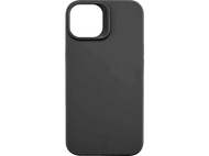 Une coque de téléphone noire avec une découpe pour l'appareil photo et le mot 'cellularline'.