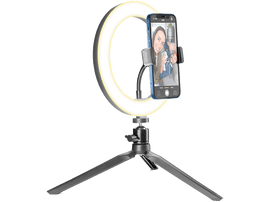 CELLULARLINE Kit Vlogging et Photographie Noir (SELFIERINGK)