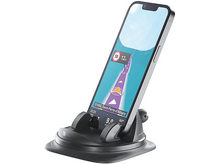 Charger l&#39;image dans la galerie, Un téléphone dans un support noir affichant une carte de navigation.
