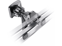 Charger l&#39;image dans la galerie, Support de téléphone de voiture noir avec ventouse, monté sur verre.
