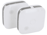 CHACON Détecteur de fumée Intercompatible Blanc 2 pièces