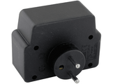 CHACON Prises Domino 2 x 16 A + 1 USBA + 1 USB-C Noir (48151)