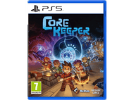 Jaquette du jeu PS5 pour Core Keeper, avec des personnages et un donjon.