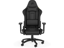 Charger l&#39;image dans la galerie, CORSAIR Chaise gamer TC100 Leatherette Noir (CF-9010050-WW) Chaise gaming Noir
