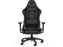 Charger l&#39;image dans la galerie, CORSAIR Chaise gamer TC100 Leatherette Noir (CF-9010050-WW)
