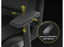 Charger l&#39;image dans la galerie, CORSAIR Chaise gamer TC100 Leatherette Noir (CF-9010050-WW) Chaise gaming Noir
