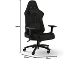CORSAIR Fauteuil de jeu TC100 RELAXED - Tissu - Noir