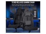 CORSAIR Fauteuil de jeu TC100 RELAXED - Tissu - Noir