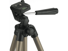 Charger l&#39;image dans la galerie, Gros plan d&#39;un trépied avec ses pieds déployés, sur fond blanc.
