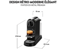 Charger l&#39;image dans la galerie, DE LONGHI Nespresso Citiz Noir (EN167.B)
