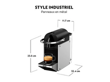 Charger l&#39;image dans la galerie, DE LONGHI Nespresso Pixie Refresh Argent (EN127.S)
