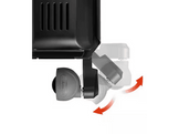 DE LONGHI Radiateur à huile Vento (V551225.BG) - Radiateur bain d'huile - 75 m³ - 2500 W - Noir