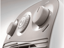 Charger l&#39;image dans la galerie, Gros plan sur un radiateur électrique blanc et gris avec des boutons.
