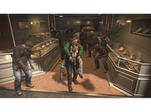 Charger l&#39;image dans la galerie, Une bijouterie infestée de zombies. Un homme en porte un autre pendant que les zombies s&#39;approchent.
