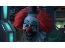 Charger l&#39;image dans la galerie, Gros plan d&#39;un clown avec des cheveux rouges, du maquillage et une expression sinistre.
