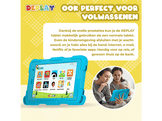 DEPLAY Tablette Kids SMART 5+ - 8 pouces - 64 GB - Wi-Fi - 4G (LTE) - Bleu
