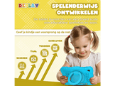 DEPLAY Tablette Kids SMART 5+ - 8 pouces - 64 GB - Wi-Fi - 4G (LTE) - Bleu