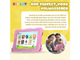 DEPLAY Tablette Kids SMART 5+ - 8 pouces - 64 GB - Wi-Fi - 4G (LTE) - Rose