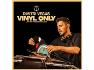 Pochette d'album avec un DJ sur une platine vinyle. Fond noir et disques vinyles.