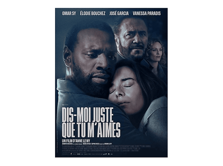 Affiche de film avec quatre acteurs. Omar Sy et Elodie Bouchez sont au premier plan. Le titre du film est en grandes lettres blanches.