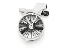 Charger l&#39;image dans la galerie, Composant de drone blanc avec pales de ventilateur, vue de dessus sur fond blanc.
