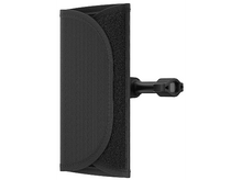 Charger l&#39;image dans la galerie, Accessoire noir avec surface incurvée et rembourrée et fixation flexible.
