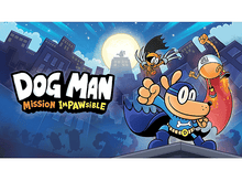 Charger l&#39;image dans la galerie, Couverture de la bande dessinée Dog Man avec des personnages sur un toit la nuit.
