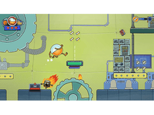 Charger l&#39;image dans la galerie, Scène de jeu de dessin animé avec un personnage qui saute. Fond vert.
